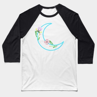 Beadwork moon Baseball T-Shirt